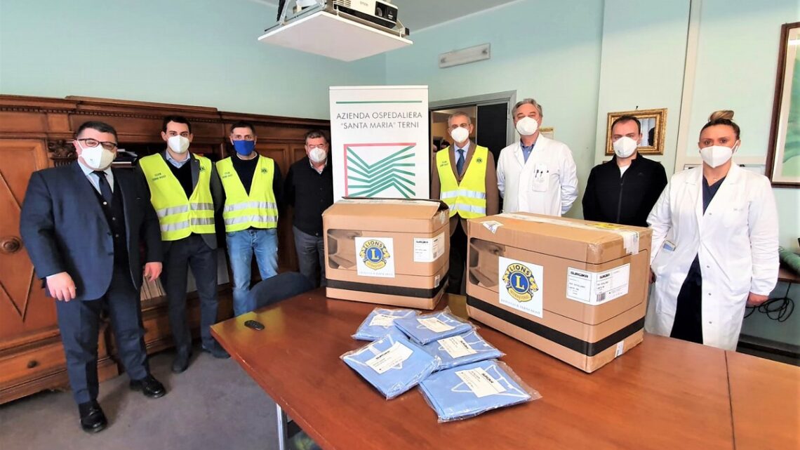 LIONS CLB TERNI HOST COMPLETA IL SERVICE IN FAVORE DELL’OSPEDALE ‘SANTA MARIA’: «PROFONDA GRATITUDINE»