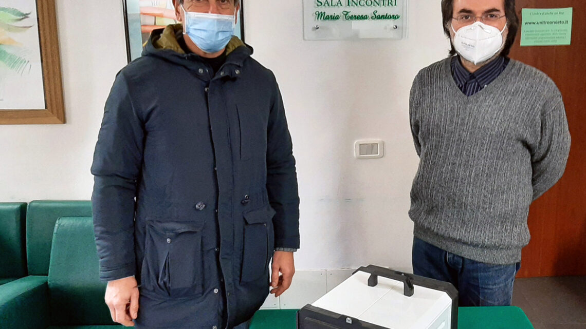ALL’UNITRE IL SANIFICATORE AD OZONO DONATO DAL COMUNE E PROTEZIONE CIVILE
