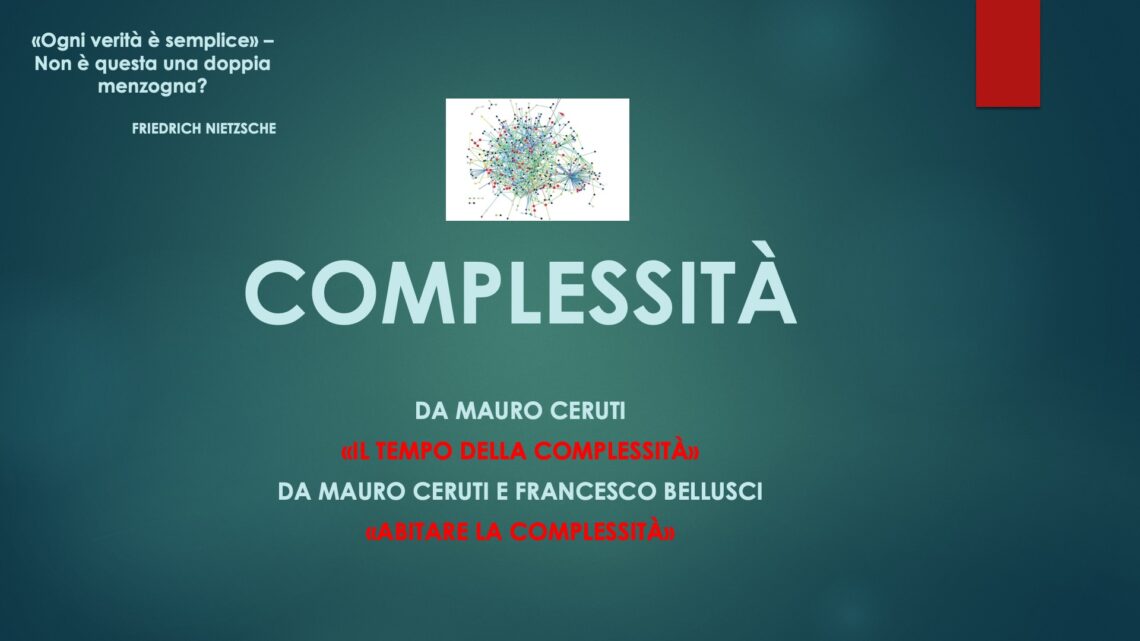 UNITRE ORVIETO PROPONE SUL PROPRIO CANALE YOU TUBE L’APPUNTAMENTO CON LA FILOSOFIA SUL TEMA “COMPLESSITÀ”