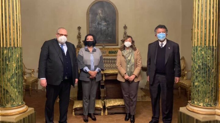 AMBASCIATORE MESSICO RICEVUTO A PALAZO DONINI DA PRESIDENTE TESEI E ASSESSORE FIORONI