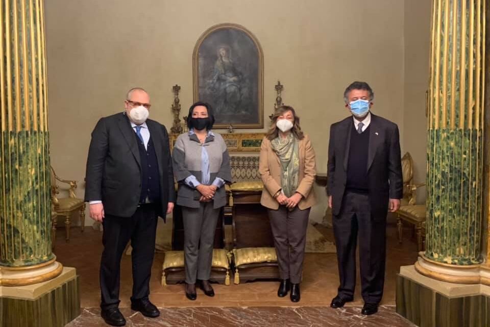 AMBASCIATORE MESSICO RICEVUTO A PALAZO DONINI DA PRESIDENTE TESEI E ASSESSORE FIORONI