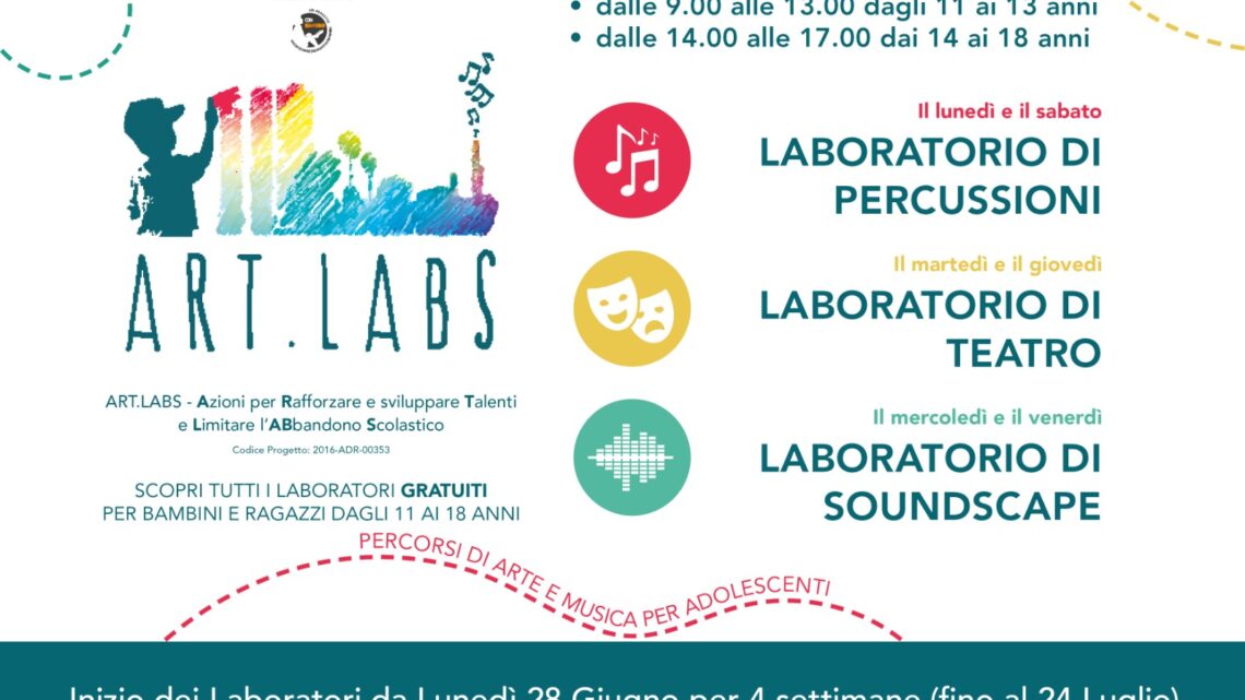 A SPOLETO, DA LUNEDÌ 28 GIUGNO, AL VIA I PERCORSI DI ARTE, MUSICA E TEATRO PER ADOLESCENTI