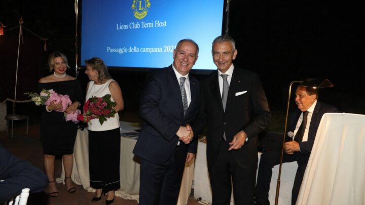LIONS CLUB TERNI HOST – PAOLO ALUNNI PISTOLI NUOVO PRESIDENTE