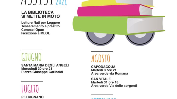 RIPARTE IL 30 GIUGNO IL BIBLIOTOUR  PRIMA TAPPA A SANTA MARIA DEGLI ANGELI
