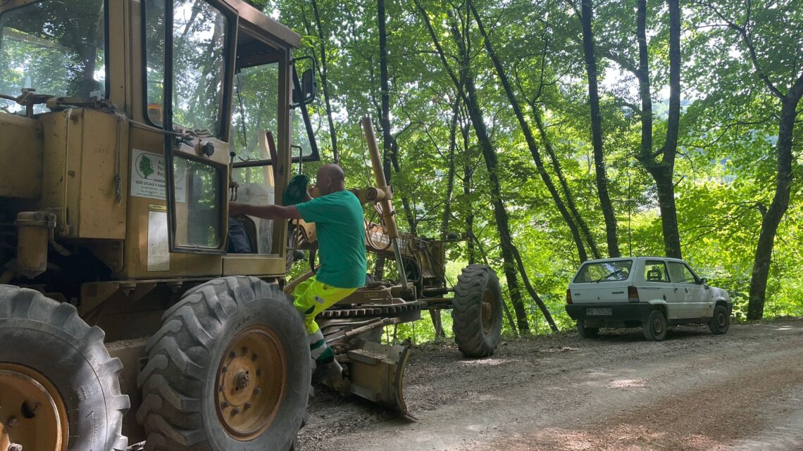 LAVORI SU STRADE DI MONTAGNA INTERVENTI ALLA CONCIA E PORZIANO