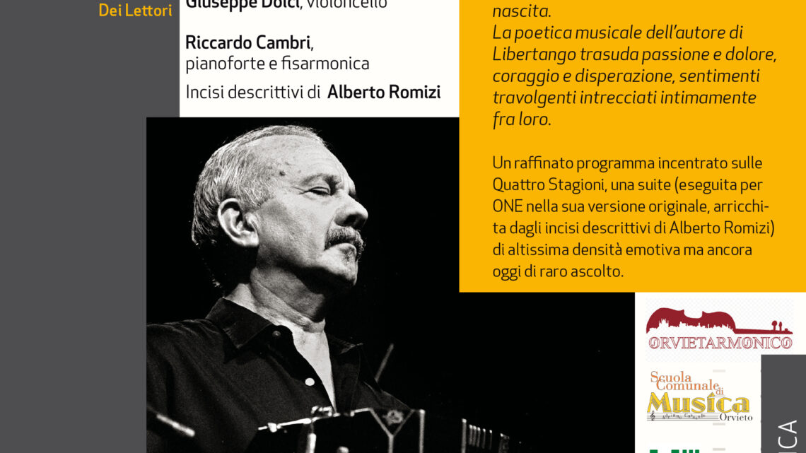 UNA NOTTE CON PIAZZOLLA, SUL PALCOSCENICO DI ONE