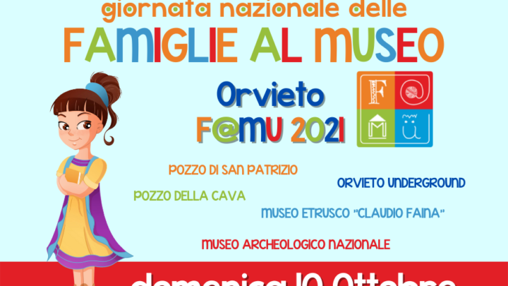 “GIORNATA NAZIONALE DELLE FAMIGLIE AL MUSEO” DOMENICA 10 OTTOBRE 2021 – 7^ EDIZIONE