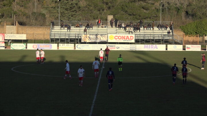 ORVIETANA A QUOTA 50 PUNTI: IL GOL DI GRECO SU PUNIZIONE MERITA IL PREZZO DEL BIGLIETTO.