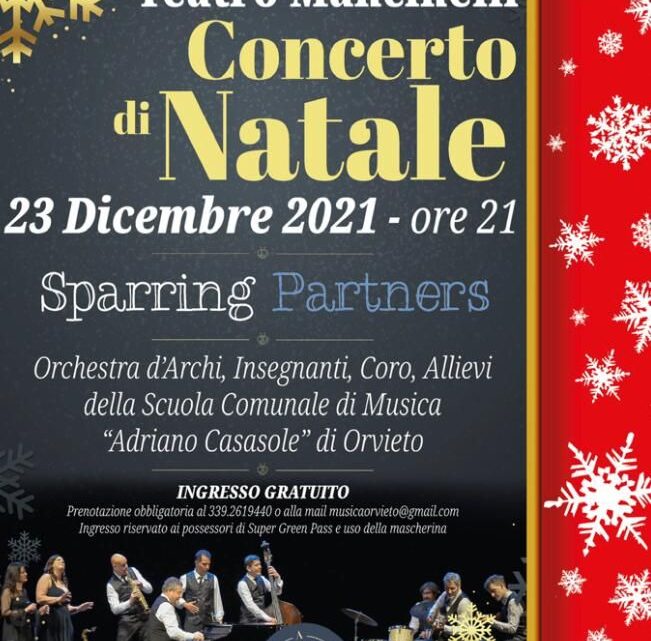 “CONCERTO DI NATALE” AL TEATRO MANCINELLI. GIOVEDÌ 23 DICEMBRE 2021 H 21:00
