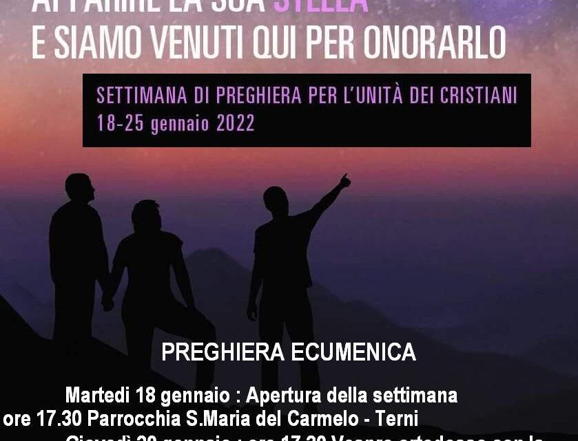 SETTIMANA DI PREGHIERA PER L’UNITA’ DEI CRISTIANI