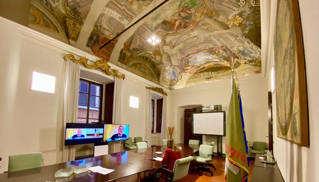 INCONTRO PRESIDENTE TESEI ED ASSESSORE COLETTO CON SEGRETARI REGIONALI CGIL CISL UIL. ILLUSTRATE LE MISURE PREVISTE DALLA GIUNTA REGIONALE