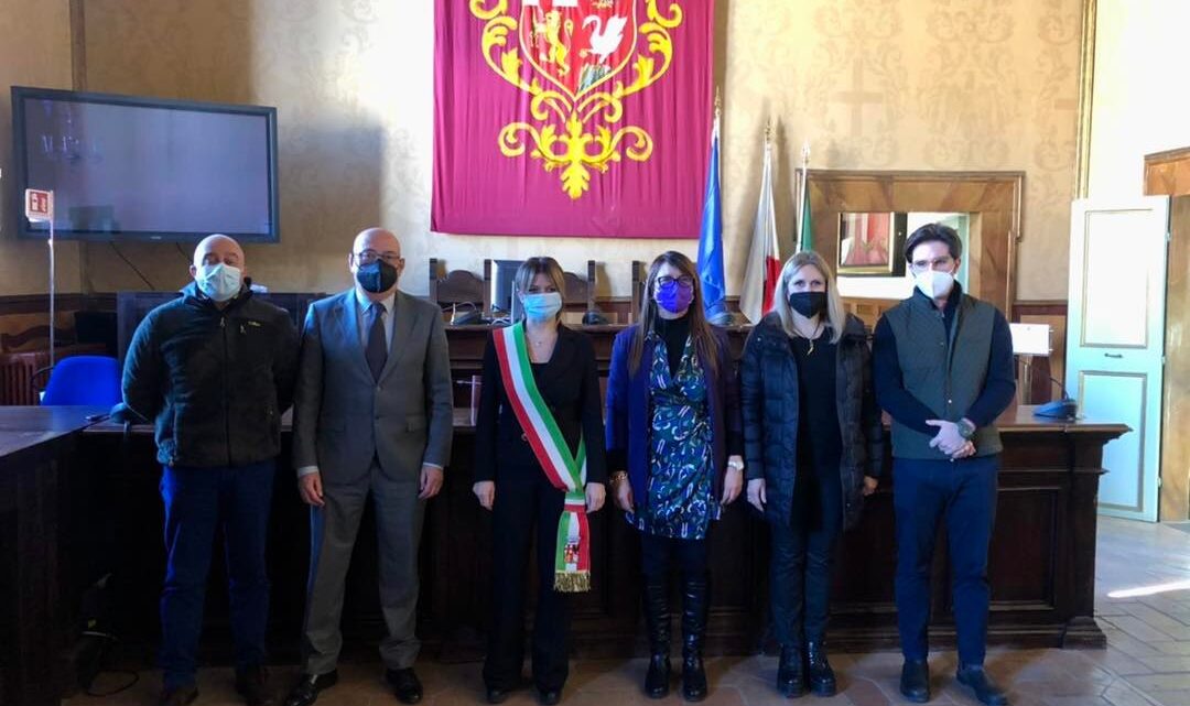 PRESIDENTE DELLA PROVINCIA DI TERNI LAURA PERNAZZA IN VISITA AD ORVIETO
