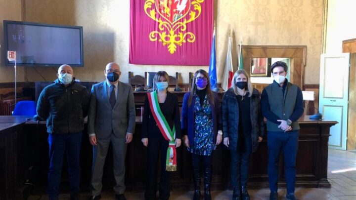 PRESIDENTE DELLA PROVINCIA DI TERNI LAURA PERNAZZA IN VISITA AD ORVIETO