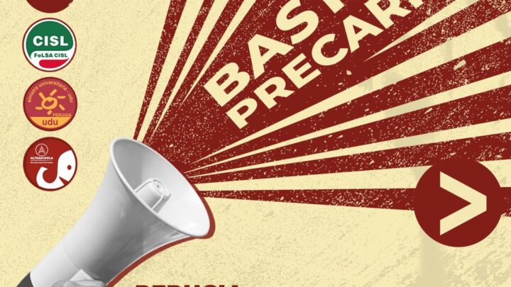BASTA PRECARIETÀ: GIOVEDÌ E VENERDÌ SINDACATI E STUDENTI IN PIAZZA A PERUGIA E TERNI