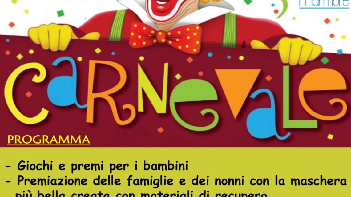 “RECUPERIAMO IL CARNEVALE!”:  A MARMORE UNA FESTA ALL’INSEGNA DEL RICICLO