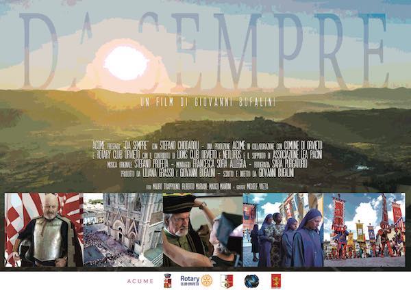 IN SALA IL FILM “DA SEMPRE” DI GIOVANNI BUFALINI SU CORTEO STORICO DI ORVIETO E CORPUS DOMINI