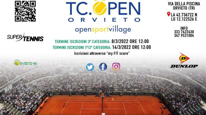 TC OPEN ORVIETO: TORNANO BNL E SERIE B