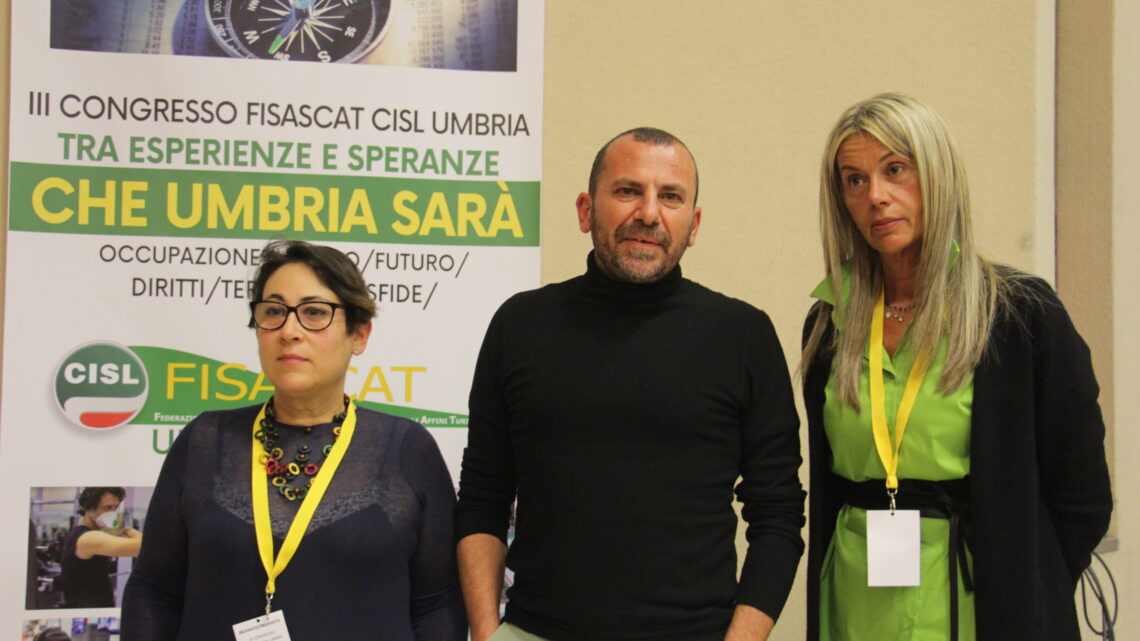 FISASCAT CISL UMBRIA, CONGRESSO DI RIPARTENZA:  “DUE ANNI CHE HANNO CAMBIATO IL SETTORE”  VALERIO NATILI CONFERMATO SEGRETARIO