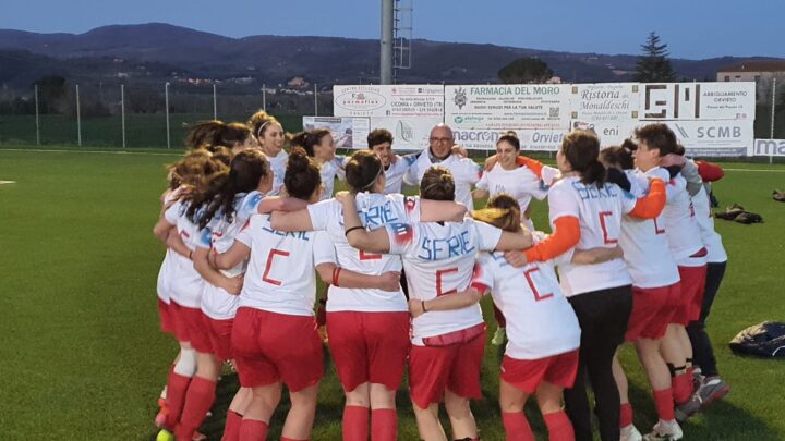 SETTIMANA PERFETTA NELL’ORVIETO FC CONDITA DALLA FESTA PROMOZIONE DEL CALCIO FEMMINILE