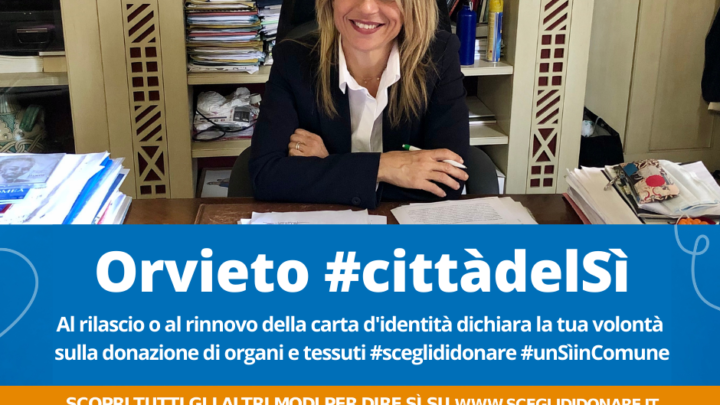 COMUNE DI ORVIETO ADERISCE ALLA 25^ “GIORNATA NAZIONALE DELLA DONAZIONE DI ORGANI E TESSUTI”