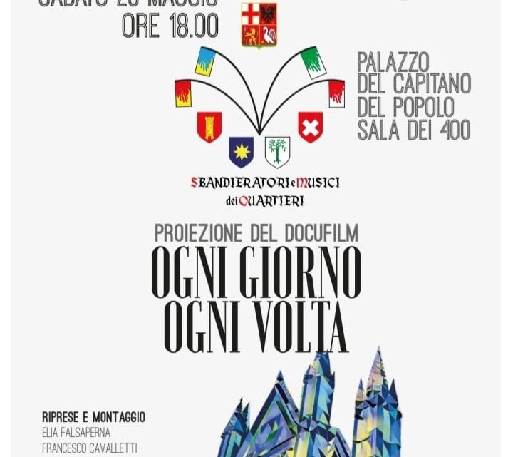 “OGNI GIORNO OGNI VOLTA”: DOCUFILM CELEBRATIVO DEL DECENNALE DEL GRUPPO SBANDIERATORI DI ORVIETO