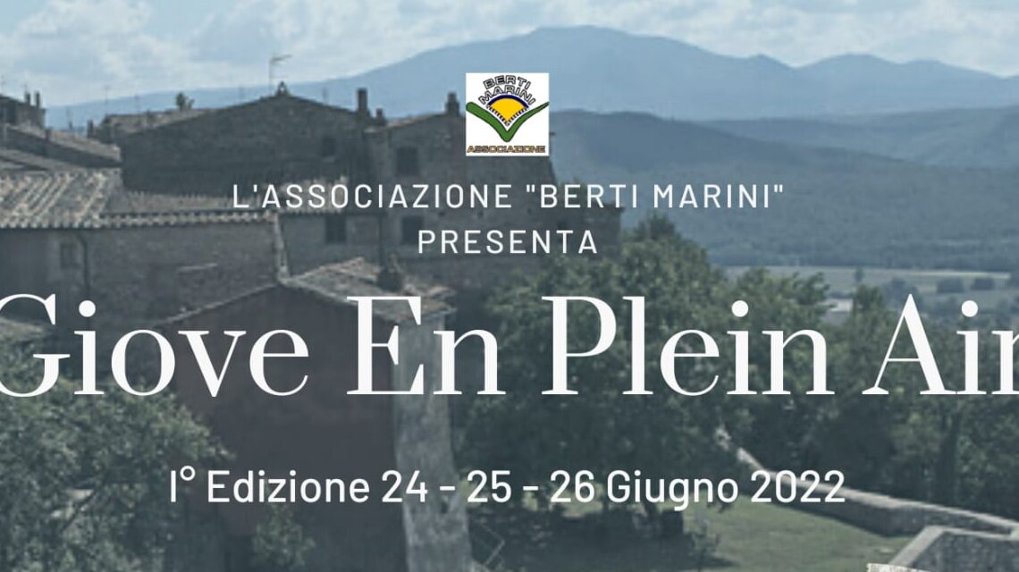 GIOVE EN PLEIN AIR:  UN FINE SETTIMANA CON TELE E PENNELLI 