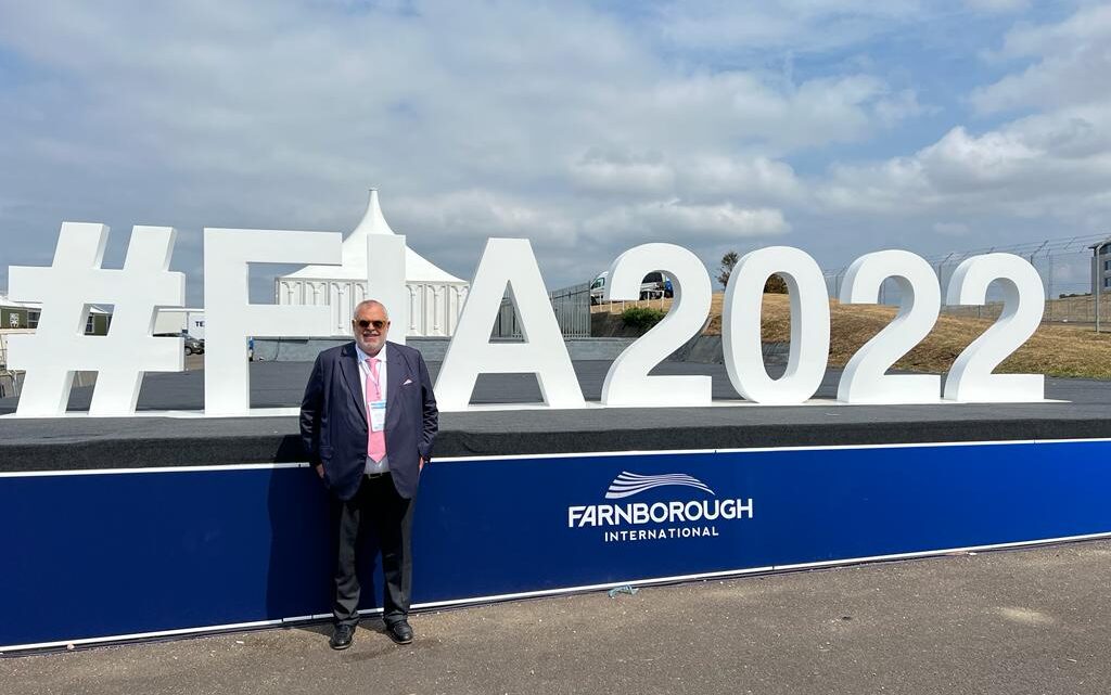 UMBRIA AEROSPACE CLUSTER PARTECIPA AL FARNBOROUGH INTERNATIONAL AIRSHOW 2022, ASSESSORE FIORONI IN VISITA ALLO STAND: RACCONTIAMO  L’UMBRIA DELLE ECCELLENZE NEI SETTORI DI AERONAUTICA, SPAZIO E DIFESA