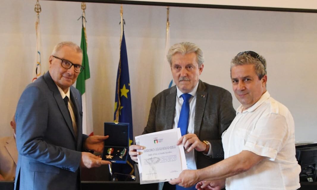 AL SEGRETARIO GENERALE FIGEST, SERGIO MANGANELLI,  LA STELLA D’ORO AL MERITO SPORTIVO DEL CONI
