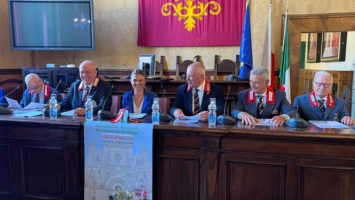 AD ORVIETO 34° RADUNO NAZIONALE ASSOCIAZIONE NAZIONALE GRANATIERI DI SARDEGNA NEL 363° ANNIVERSARIO DELLA FONDAZIONE. 9 – 11 SETTEMBRE 2022