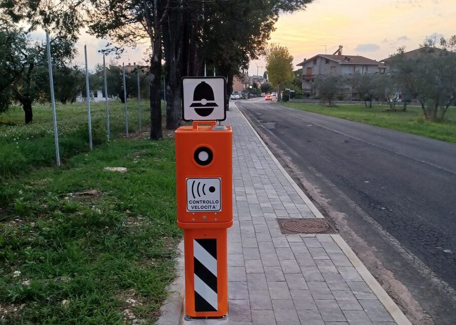 GIOVE, TRE RILEVATORI DI VELOCITÀ SONO STATI INSTALLATI IN VIA SPERIMENTALE LUNGO LA STRADA PIÙ TRAFFICATA
