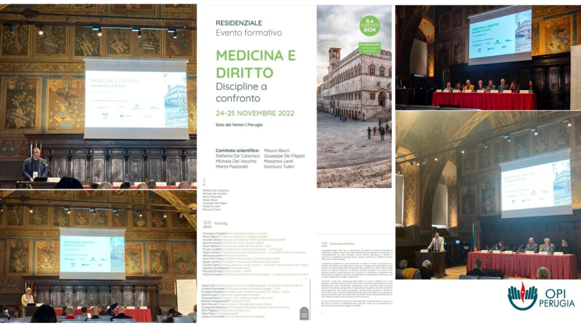 CONVEGNO “MEDICINA E DIRITTO: DISCIPLINE A CONFRONTO”