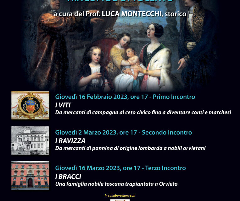 UNITRE PRESENTA “STORIE DI FAMIGLIE ORVIETANE TRA SETTE E OTTOCENTO”