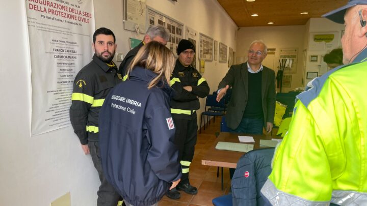 SISMA PERUGIA-UMBERTITE; DA IERI SERA OPERATIVO A FOLIGNO CENTRO OPERATIVO DI COORDINAMENTO; SOPRALLUOGO DELLA PRESIDENTE TESEI NELLE AREE COLPITE