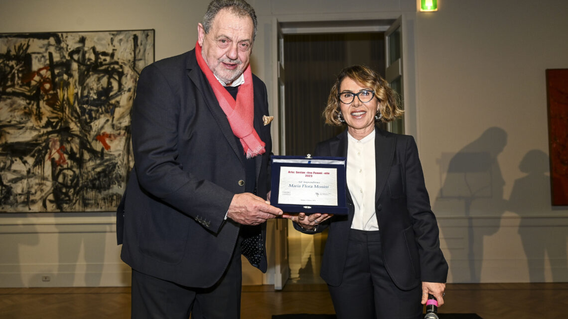 A MARIA FLORA MONINI IL PREMIO “ARTE: SOSTANTIVO FEMMINILE”
