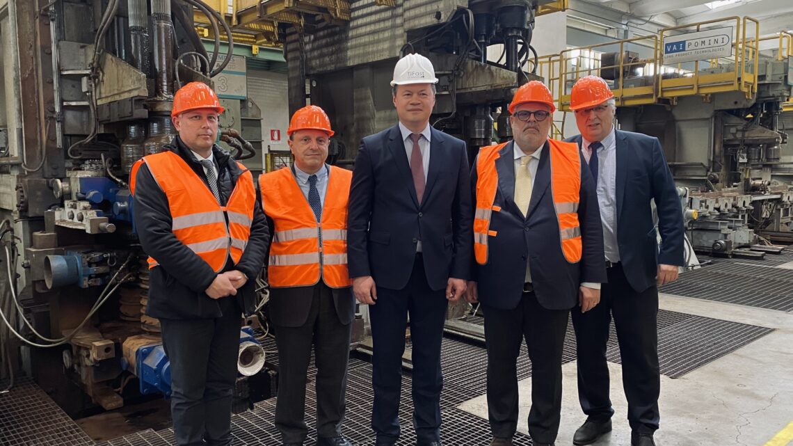 ASSESSORE FIORONI IN VISITA ALLA TIFAST SRL INSIEME A CONFINDUSTRIA UMBRIA