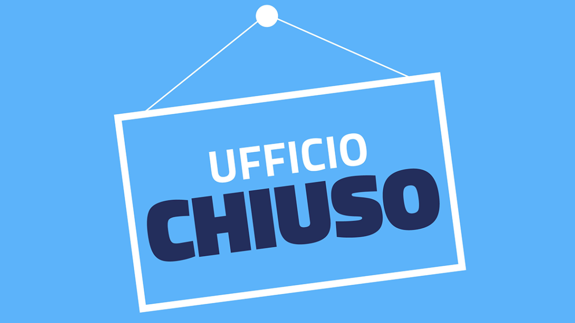 UFFICIO DELLA CITTADINANZA, SEDI CHIUSE AL PUBBLICO IL 3 APRILE