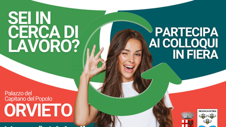 PROVINCIA, “GIOVANI IN CANTIERE”: DOMANI A ORVIETO LA SECONDA FIERA DEL LAVORO