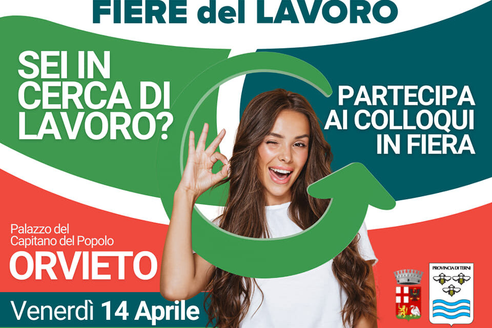 PROVINCIA, “GIOVANI IN CANTIERE”: DOMANI A ORVIETO LA SECONDA FIERA DEL LAVORO