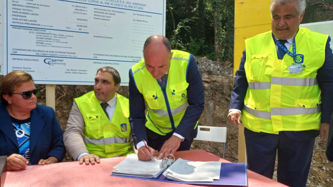 UMBRIA, ANAS: AL VIA I LAVORI DI MIGLIORAMENTO DEL TRACCIATO DELLA SS205 “AMERINA” A BASCHI (TR) 