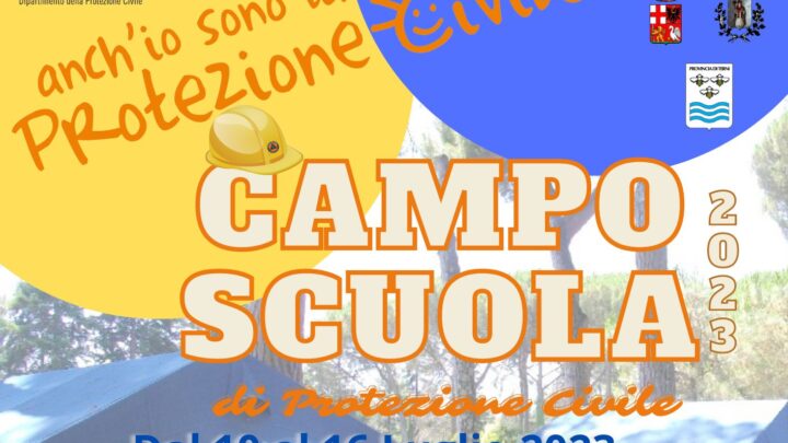 “ANCH’IO SONO LA PROTEZIONE CIVILE”, TORNA IL CAMPO SCUOLA