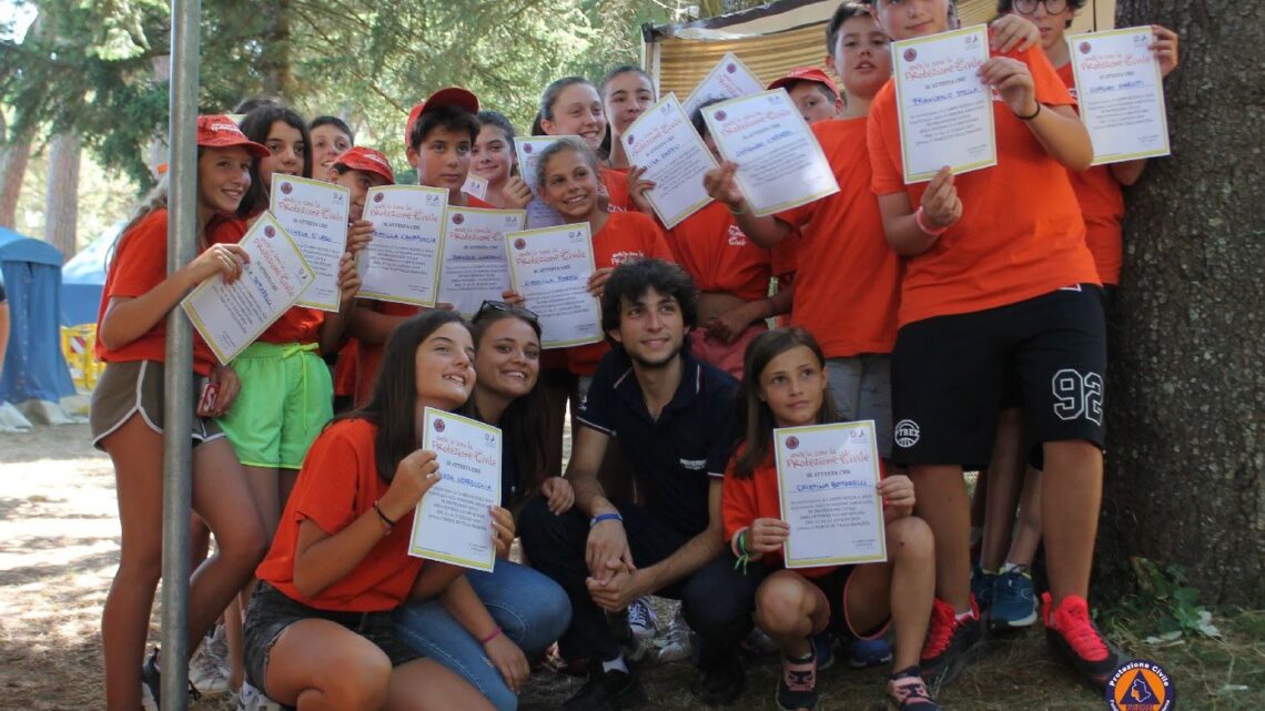 “ANCHE IO SONO LA PROTEZIONE CIVILE”, AL VIA IL CAMPO SCUOLA