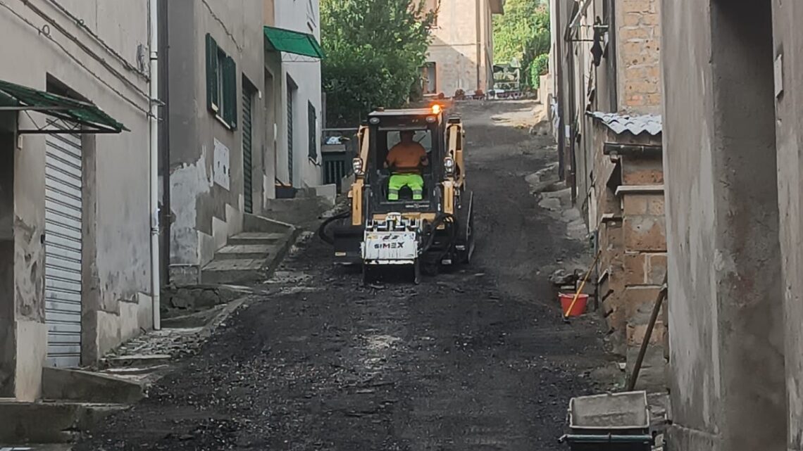 MANUTENZIONE DELLE STRADE, LAVORI A ORVIETO SCALO E SFERRACAVALLO