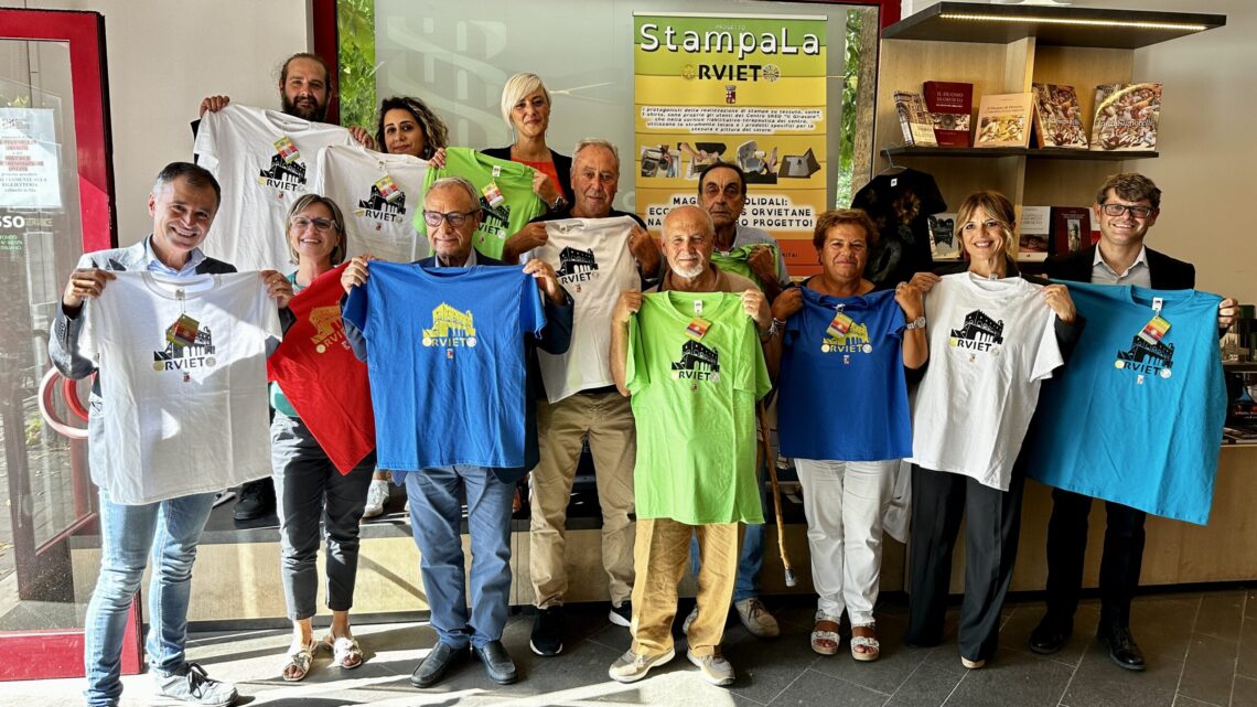 “STAMPALA”, ECCO LE MAGLIETTE SPECIALI E INCLUSIVE PER RACCONTARE LE MERAVIGLIE DI ORVIETO