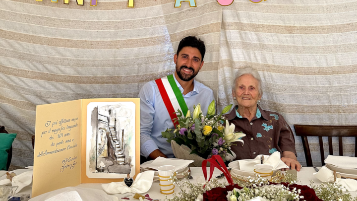 MONTECCHIO, GRANDE FESTA PER ENEDINA FOSSATI CHE COMPIE 101 ANNI