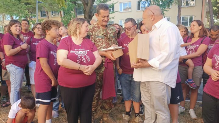 I “RAGAZZI SPECIALI” DI JUPPITER INCONTRANO IL GENERALE FIGLIUOLO