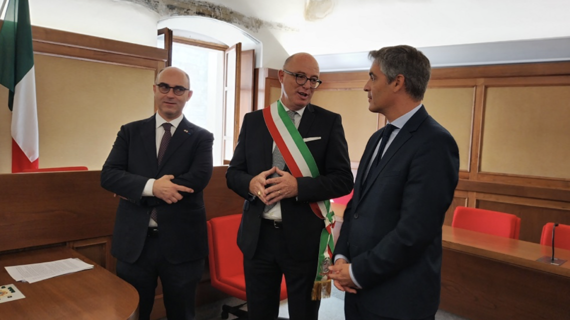 ACQUASPARTA, IL CONSOLE GENERALE DI FRANCIA MAIOLINO IN VISITA AL COMUNE
