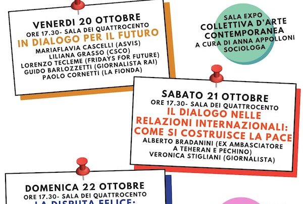 AL PALAZZO DEL POPOLO TORNA IL “FESTIVAL DEL DIALOGO”