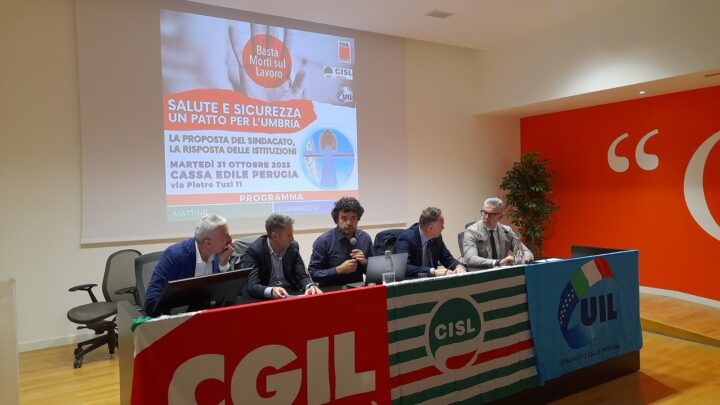 SALUTE E SICUREZZA, PRIMO PASSO PER IL “PATTO PER L’UMBRIA”