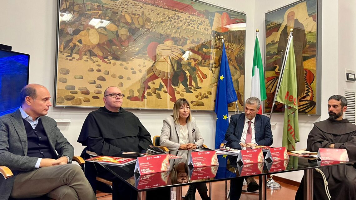 NATALE AD ASSISI, DAL 1° DICEMBRE AL 7 GENNAIO OLTRE 250 EVENTI;  SPECIALE NEL SEGNO DEGLI 800 ANNI DEL PRIMO PRESEPE E DEL CAPODANNO  IN PIAZZA CON RADIO SUBASIO 