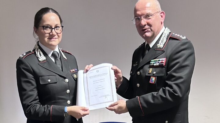 AMELIA: PROMOZIONE AL GRADO DI MAGGIORE PER LAURA PROTOPAPA.